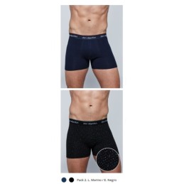 PB703 DON ALGODON PACK-2 BOXER HOMBRE FANTASIA GOMA VISTA Foto 28307