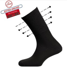 NEGRO 3005 RODFER CALCETIN HOMBRE HILO ESCOCIA DESCANSO