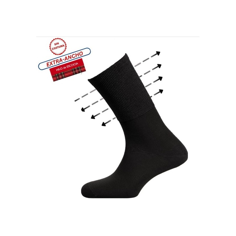 NEGRO 3005 RODFER CALCETIN HOMBRE HILO ESCOCIA DESCANSO