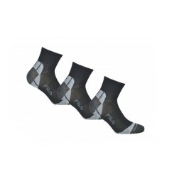 200 BLACK F1615 FILA PACK-3 CALCETIN TOBILLERO UNISEX