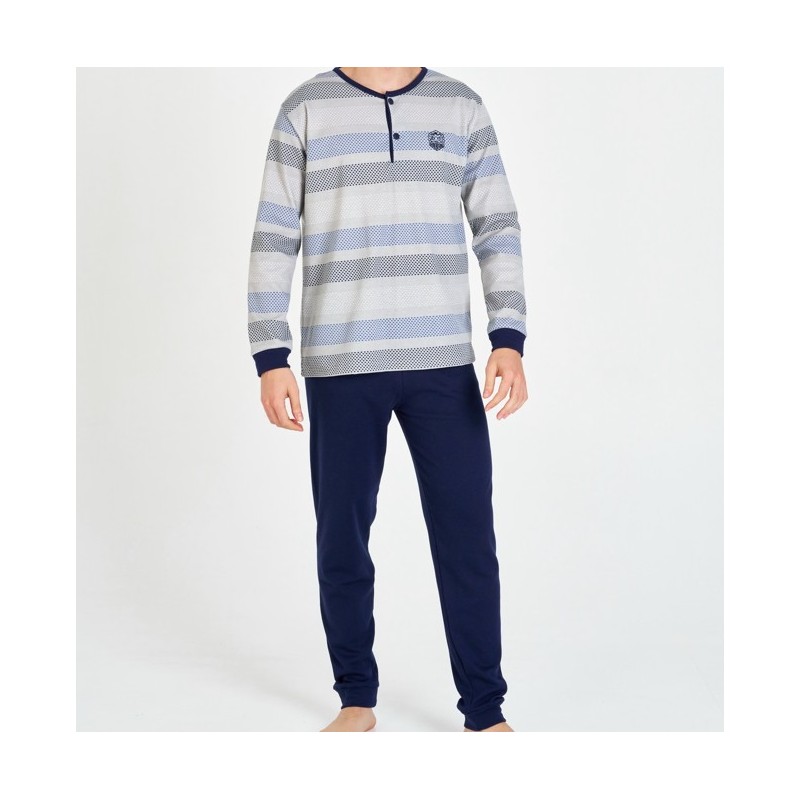AZUL 7503 RUIPEREZ 4XL PIJAMA HOMBRE RAYAS PUNTOS AZUL 7503 RUIPEREZ 4XL PIJAMA HOMBRE RAYAS PUNTOS