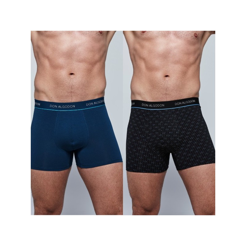 VERDE/NEGRO PB707 DON ALGODON PACK-2 BOXER HOMBRE FANTASIA GOMA VISTA VERDE/NEGRO PB707 DON ALGODON PACK-2 BOXER HOMBRE FANTASIA GOMA VISTA