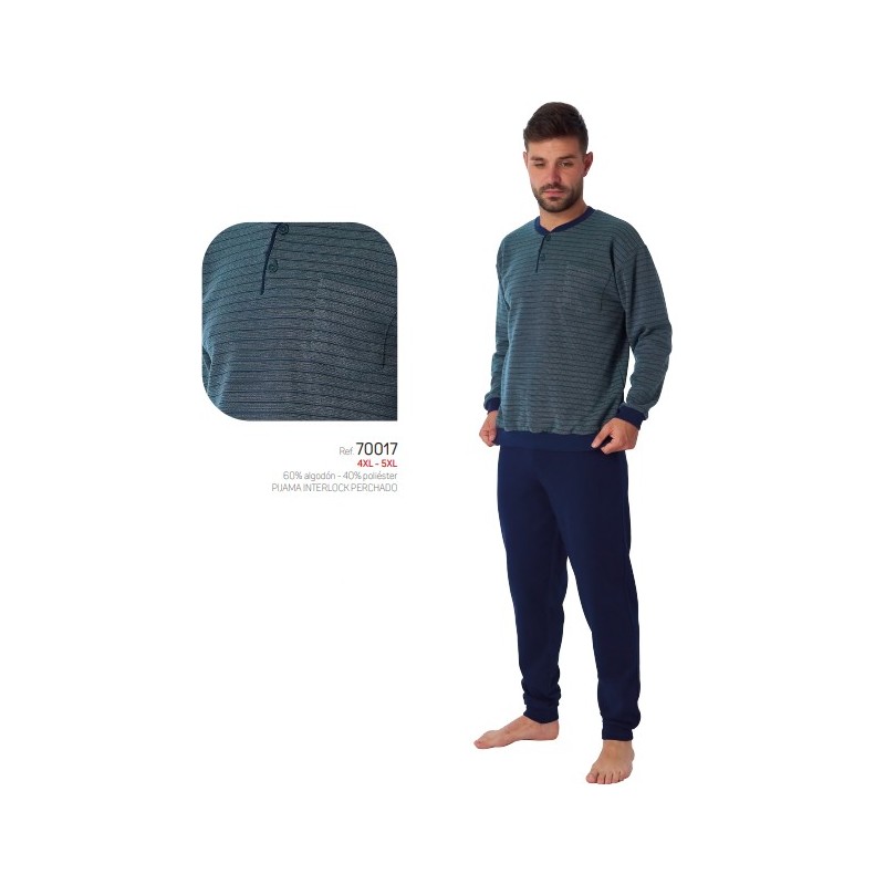 70017 DORMEN 4XL-5XL PIJAMA HOMBRE RAYAS