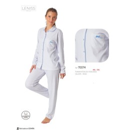 70074 LENISS 4XL-5XL PIJAMA MUJER ABIERTO RAYAS