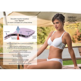 FABIOLA-D SELENE SUJETADOR AROS RELLENO COPA SPACER Blanco Foto