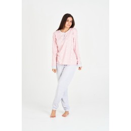ROSA 7536 RUIPEREZ M-3XL PIJAMA MUJER NUBES