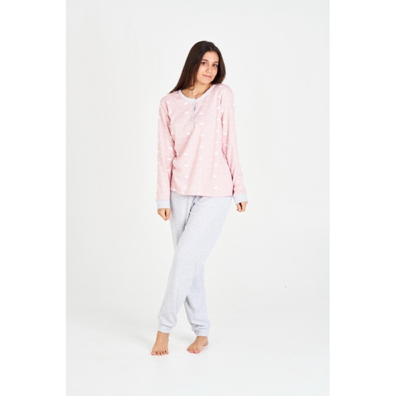 7536 RUIPEREZ 4XL PIJAMA MUJER NUBES