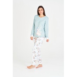 7550 RUIPEREZ PIJAMA MUJER ARDILLA FLORES