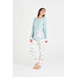 7550 RUIPEREZ PIJAMA MUJER ARDILLA FLORES