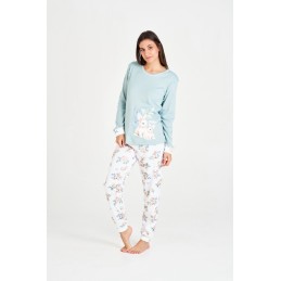 7550 RUIPEREZ PIJAMA MUJER ARDILLA FLORES