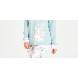 7550 RUIPEREZ PIJAMA MUJER ARDILLA FLORES