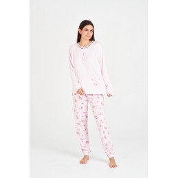 7538 RUIPEREZ 4XL PIJAMA MUJER FLORAL BOLSILLO