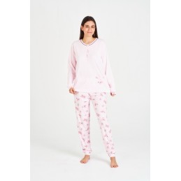 7538 RUIPEREZ 4XL PIJAMA MUJER FLORAL BOLSILLO