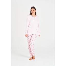7538 RUIPEREZ 4XL PIJAMA MUJER FLORAL BOLSILLO