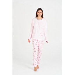 7538 RUIPEREZ 4XL PIJAMA MUJER FLORAL BOLSILLO