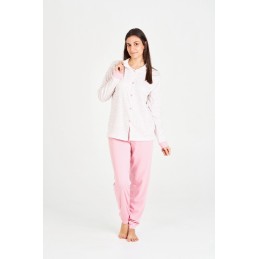 7555 RUIPEREZ M-3XL PIJAMA MUJER ABIERTO ESTAMPADO