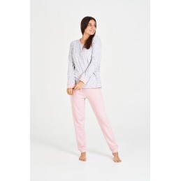 7533 RUIPEREZ M-3XL PIJAMA MUJER VIGORE FLORECITAS