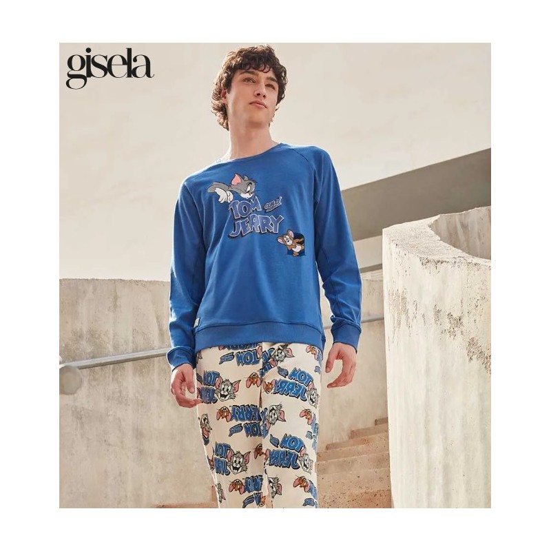 2 20351S GISELA PIJAMA HOMBRE TOM  JERRY