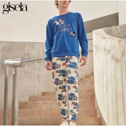 2 20351S GISELA PIJAMA HOMBRE TOM  JERRY