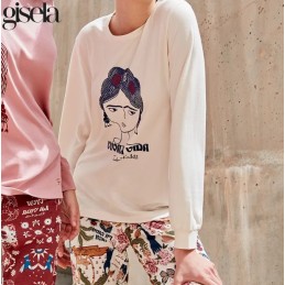 2 20360S GISELA PIJAMA MUJER FRIDA KAHLO