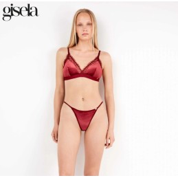 ROJO 2/10136T CONJUNTO SUJETADOR TERCIOPELO
