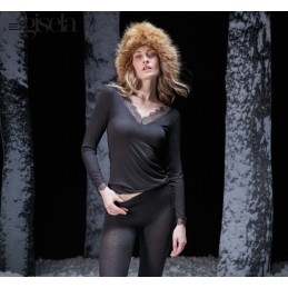 1 10063T GISELA CAMISETA TERMAL MANGA LARGA ENCAJE 1 10063T GISELA CAMISETA TERMAL MANGA LARGA ENCAJE