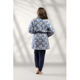 1036-CR LIN BATA MUJER SHERPA MARGARITAS