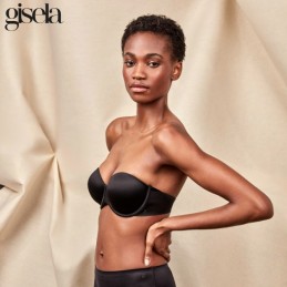 1 10055T B GISELA SIN TIRANTAS AROS CON RELLENO Negro Foto