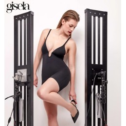 NEGRO 1/10067U B GISELA BODY PANTALÓN ESCOTE EXTREMO