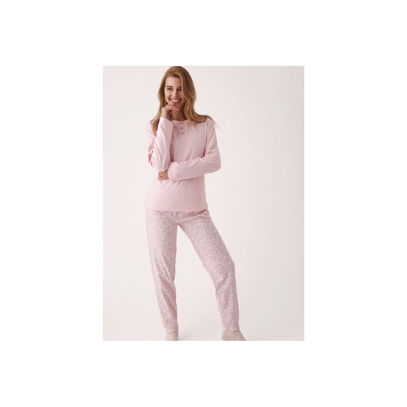 N20192 PROMISE PIJAMA MUJER FLORAL