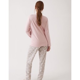 N20152 PROMISE PIJAMA MUJER FLORAL BOLSILLO