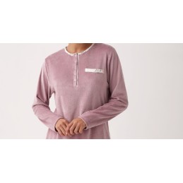 N20442 PROMISE PIJAMA MUJER FLORAL BOSLILLO