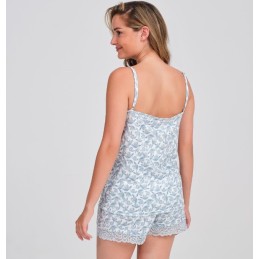 DA26S434 DON ALGODON PIJAMA MUJER FLORAL ENCAJE