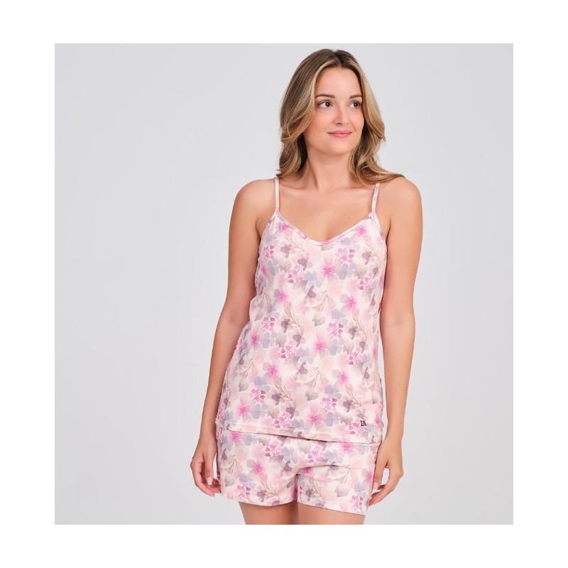 DA26S438 DON ALGODON PIJAMA MUJER FLORAL