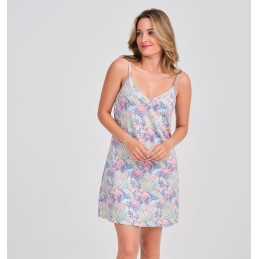 DA26S424 DON ALGODON CAMISON MUJER FLORAL