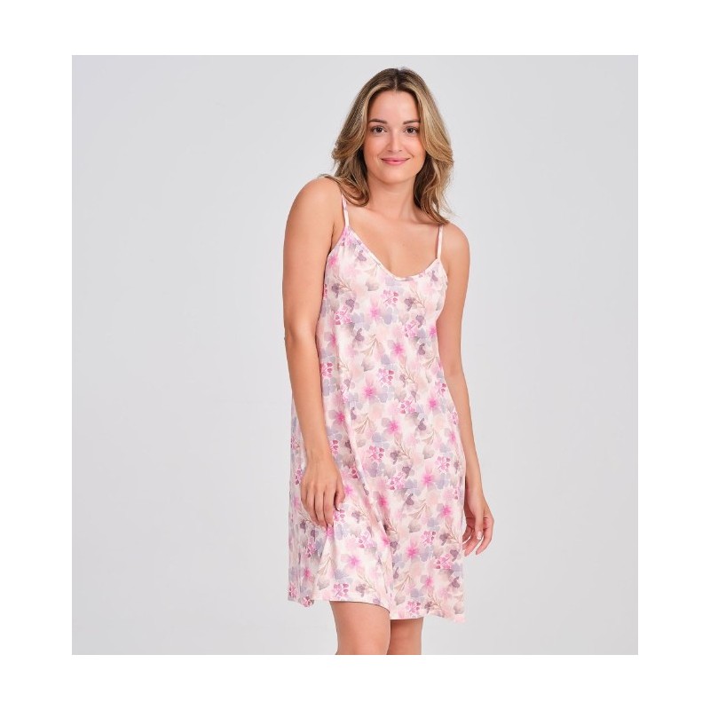 DA26S439 DON ALGODON CAMISON MUJER FLORAL