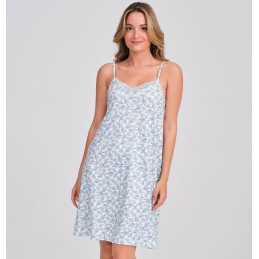 DA26S435 DON ALGODON CAMISON MUJER FLORAL ENCAJE