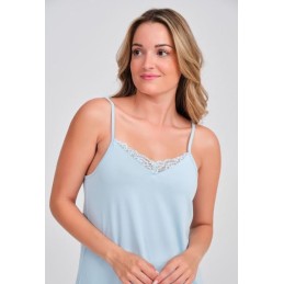 DA26S431 DON ALGODON CAMISON MUJER ENCAJE ESCOTE