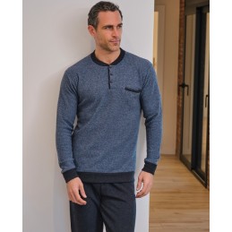 255608 MUSLHER PIJAMA HOMBRE PUNTO MILANO ESPIGA