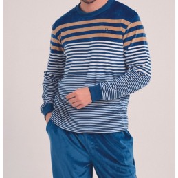 DA25W311 DON ALGODON PIJAMA HOMBRE RAYAS