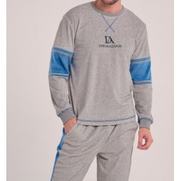 DA25W310 DON ALGODON PIJAMA HOMBRE JASPEADO