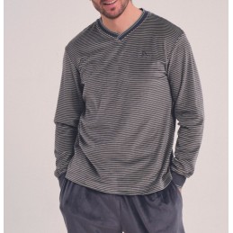 DA25W308 DON ALGODON PIJAMA HOMBRE RAYAS