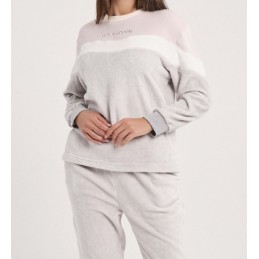 DA25W419 DON ALGODON PIJAMA MUJER COMBINADO LOGO