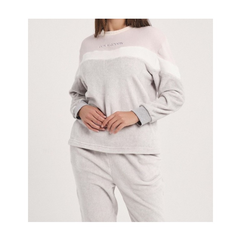 DA25W419 DON ALGODON PIJAMA MUJER COMBINADO LOGO DA25W419 DON ALGODON PIJAMA MUJER COMBINADO LOGO