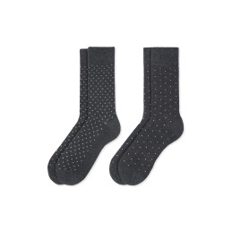 002 GRIS 0214000 SOXLAND PACK-2 CALCETIN HOMBRE ESPIGA PUNTITOS