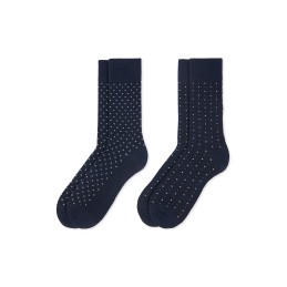 003 MARINO 0214000 SOXLAND PACK-2 CALCETIN HOMBRE ESPIGA PUNTITOS