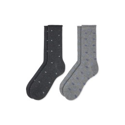 002 GRISES 0214003 SOXLAND PACK-2 CALCETIN HOMBRE DIBUJOS CORBATEROS