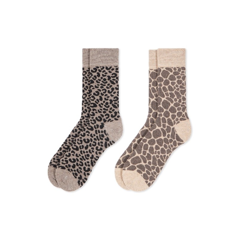 0214024 SOXLAND PACK-2 CALCETIN MUJER ANIMAL PRINT 0214024 SOXLAND PACK-2 CALCETIN MUJER ANIMAL PRINT