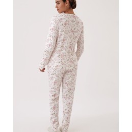 N20082 PROMISE PIJAMA MUJER FLORAL ENCAJE