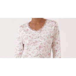 N20082 PROMISE PIJAMA MUJER FLORAL ENCAJE